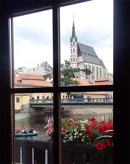 Pension WOK room č.2 LUX a view from the room Český Krumlov