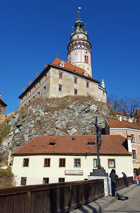 Castle tower in Český Krumlov